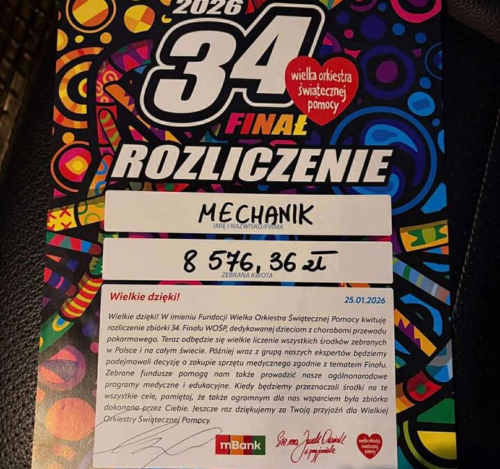 Szkolny Finał WOŚP w ZSMiL i zebrane aż 8.576,36zł